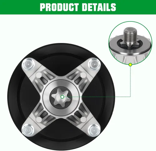 Miniatura 5 de Youxmoto 618-06989 918-06989 - Conjunto de husillo de cubierta de 46 pulgadas para Troy-Bilt, para MTD T1500 T1600 T1900 LT4600 CLT46CVT TB46 Horse