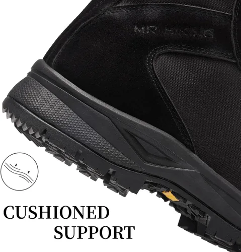 Miniatura 6 de Botas tácticas militares para hombre, ligeras, transpirables, botas de combate para senderismo, impermeables, de gamuza, botas de trabajo