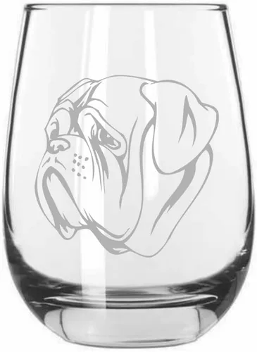 Miniatura 274 de Sakhalin Husky Dog - Copa de vino grabada personalizada de 15.25 onzas sin tallo