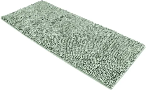 Miniatura 8 de AOACreations Alfombra de baño de chenilla, lanudo y peludo, tapete de baño extralargo, 20 x 59 pulgadas, felpa suave y lujosa, pelo alto