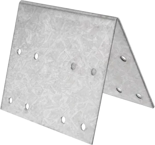 Miniatura 4 de 4 conectores interiores de placa de 45 grados, soporte de placa de amarre de acero de 3½ × 4 pulgadas, soporte de esquina de placa de reparación