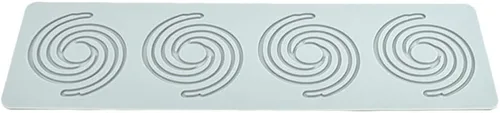 Miniatura 9 de Molde de patrón geométrico, molde en espiral hueco 3D de silicona para fondant para decoración de pasteles, cupcakes, alimentos