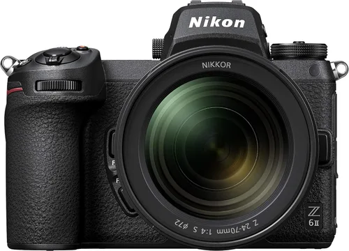 Nikon Z 6II con lente de zoom | Versátil cámara híbrida de fotograma completo sin espejo para fotos/vídeo con lente de 24-70mm f/4 | Modelo Nikon USA