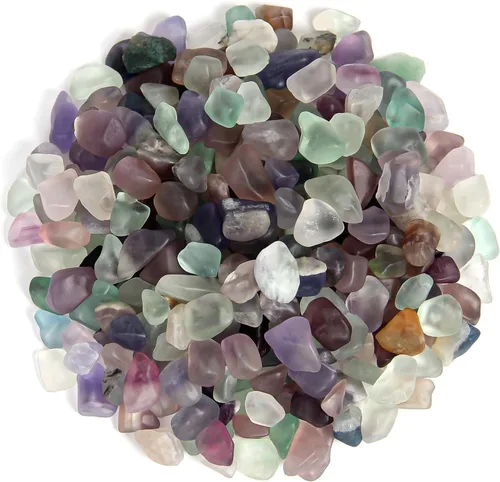 Miniatura 16 de Fragmentos de piedras de cristal mezclado natural de 1.1 libras - Piedras preciosas de cristal curativo triturado para brujería, rocas decorativas