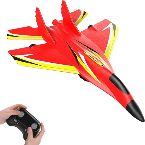Avión de control remoto para niños y adultos, juguetes de espuma RC RTF, avión RC de 2 canales con giroscopio, avión RC fácil de volar para