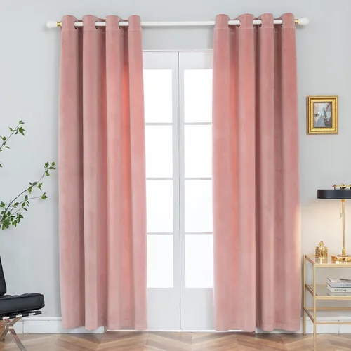 Miniatura 11 de Pleasant Boulevard - Cortinas de terciopelo para decoración interior de habitaciones y ventanas grandes, elegantes, estilo con ojales, 2 paneles