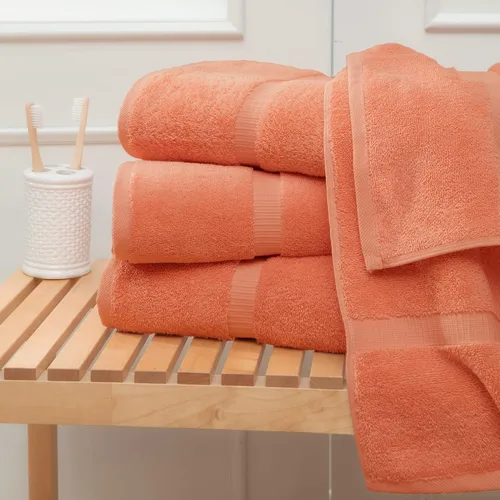 Miniatura 2 de Towel Bazaar - Toallas de algodón turco prémium supersuave y absorbente (toallita de 4 piezas, coral)