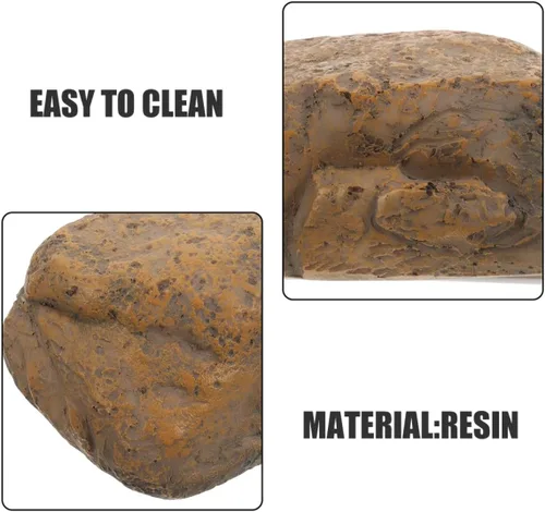 Miniatura 7 de 2pcs Outdoor Fake Rock Key Hider Box Waterproof Stone Shaped Key Holder for Garden Yard Safe Storage Device