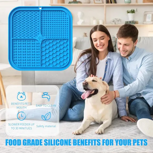 Miniatura 3 de Alfombrilla de lamer para perros, almohadilla de lamer premium con ventosas para aliviar la ansiedad del perro, cuencos de alimentación lenta