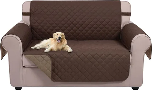 Miniatura 8 de U-NICE HOME Funda de sofá reversible para perros con correas elásticas, resistente al agua, protector de muebles para mascotas, funda de sofá