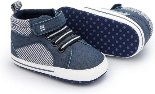 Miamooi Zapatos deportivos para bebés, niños y niñas, suela suave, zapatos de primera caminata, informales, planos, ligeros, para cuna