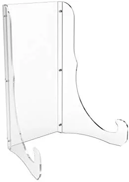 Miniatura 2 de FixtureDisplays® Caballete acrílico transparente de plexiglás multiuso resistente - Capacidad para artículos de 20 a 24 pulgadas de ancho