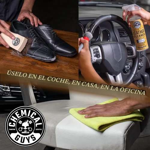 Miniatura 4 de Chemical Guys Kit de limpiador y acondicionador de cuero, limpiador y acondicionador de automóvil, limpia y acondiciona de forma segura interiores