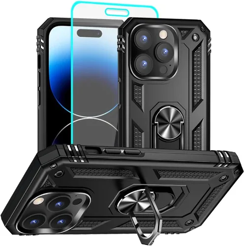 Miniatura 40 de Funda para iPhone 13, iPhone 13, [grado militar de 16 pies probada en caídas], anillo protector a prueba de golpes para iPhone 13, azul