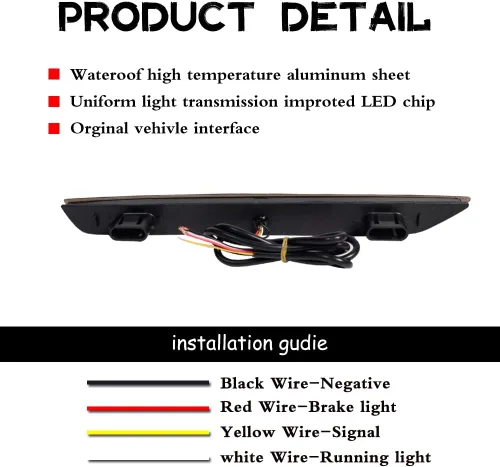 Miniatura 6 de Compatible con 2011 2012 2013 2014 2015 2016 2017 Honda Odyssey Reflector de Parachoques Trasero Antiniebla LED Señal de Giro Secuencial Luces