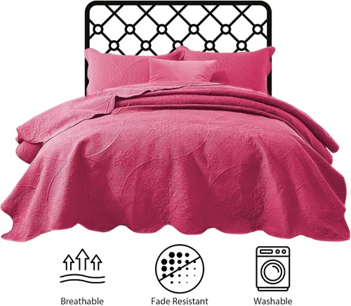 Miniatura 126 de MOONLIGHT20015 Juego de colchas individuales (68" x 86") – Paquete a granel de 10 al por mayor para hoteles, dormitorios de invitados y Airbnbs