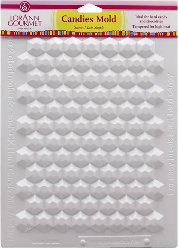 Miniatura 3 de LorAnn - Juego de gemas para hacer dulces duros, incluye moldes rectangulares, hexagonales y de disco