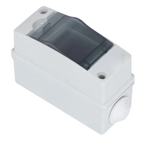 Miniatura 7 de Caja de protección de distribución de 8 vías, IP65 2 riel DIN impermeable, transparente, caja de conexiones de distribución para disyuntor de pared
