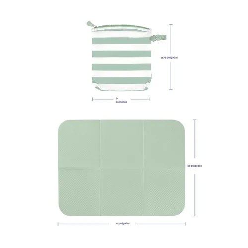 Miniatura 2 de Ubbi Cambiador de Pañales Portátil con Bolsa de Transporte, Accesorio Suave y Cómodo para Bolso de Pañales, Imprescindible para Recién Nacidos