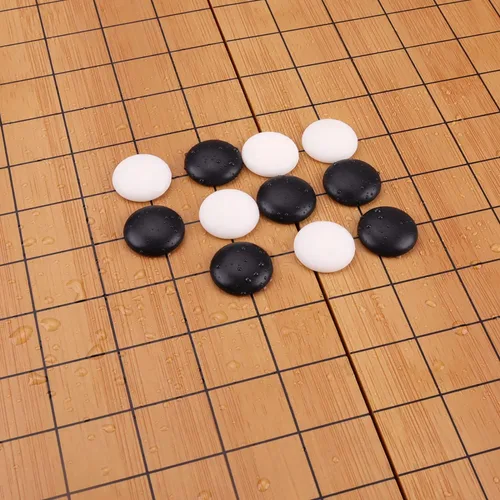 Miniatura 5 de 19x19 / Juego de Go de Alta Calidad en Caja de Regalo con Tablero de Piedras de Melamina Convexas Únicas y Juego de Cuencos de Bambú