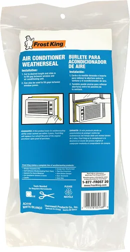 Miniatura 3 de Frost King AC41WA Sello de Espuma para Aire Acondicionado, Resistente 1-1/2" de Ancho, 1/2" de Grosor, 40" de Largo, Blanco