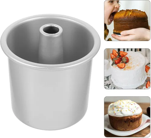 Miniatura 5 de Kichvoe Molde redondo para pasteles de aleación de aluminio, con parte inferior extraíble, molde para hornear profundo para distribución uniforme