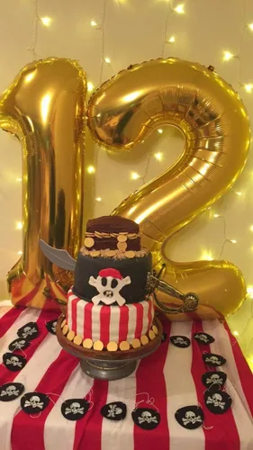 Miniatura 4 de Globos dorados del número 12, globos del número 21, 40 pulgadas