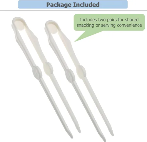 Miniatura 5 de Paquete de 2 palillos fáciles de usar para servir aperitivos, papas fritas, ensalada y pan, manteniendo los dedos limpios