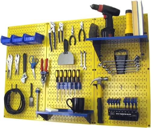 Miniatura 27 de Organizador de herramienta control de pared 30-wrk-400wb estándar panel perforado mesa de trabajo de metal, 30-WRK-400 BB Negro