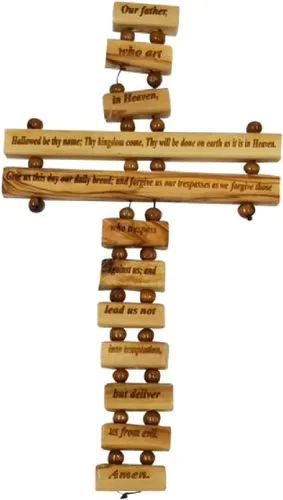 Miniatura 10 de Bethlehem Gifts TM Cruz Crucifijo de Madera de Olivo de Belén Tallado a Mano (Crucifijo, 5")