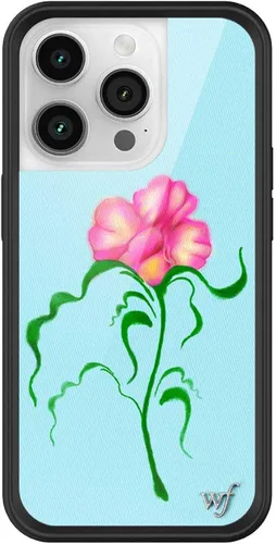 Miniatura 31 de Wildflower Carcasas – Compatible con iPhone 14 Pro Protector negro parachoques, certificado de prueba de caída de 6.5 pies, propiedad de mujeres