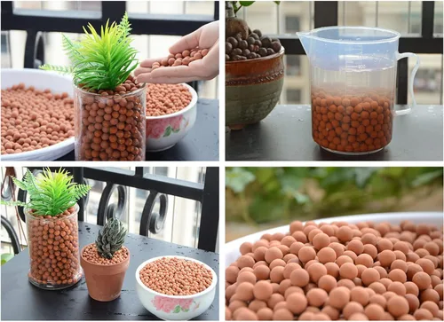 Miniatura 3 de 2.0 LB de piedras de arcilla de 1/8 pulg. Ceramsites de cultivo para jardinería, medio de cultivo para plantas suculentas y orquídeas, acuapónica