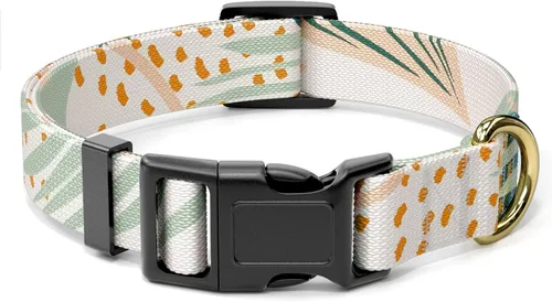 Miniatura 25 de Rnivvi Collar para perros pequeños, lindo collar floral resistente ajustable para cachorros con hebilla de liberación rápida para niño, niña