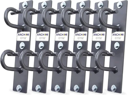 Miniatura 10 de Anchor Gym Anclaje de montaje en pared para entrenamiento – Estación de ejercicio de anclaje de entrenamiento para correas de peso corporal, bandas