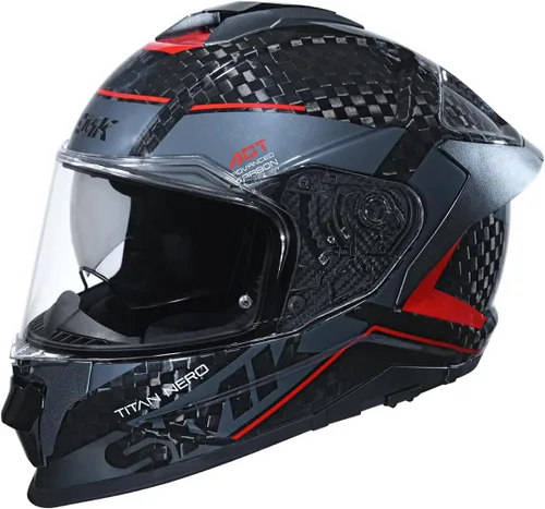Miniatura 8 de SMK Helmets Titan Carbon Full Face Motorcycle Helmet