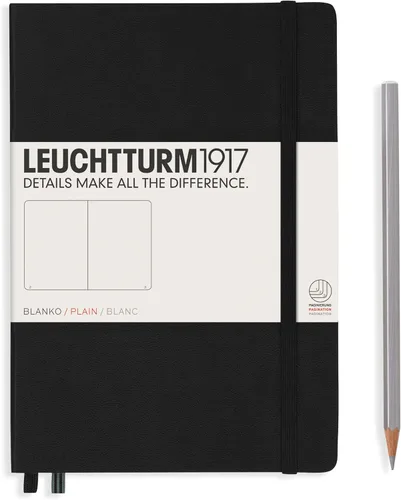 Miniatura 93 de LEUCHTTURM1917 - Cuaderno de tapa dura mediano A5 con 251 páginas numeradas para escritura y diario (verde menta, con puntos)