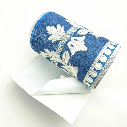 Miniatura 4 de Moyishi Papel de pared 3D de peonía real de 16.4 ft, fácil de aplicar (azul oscuro)
