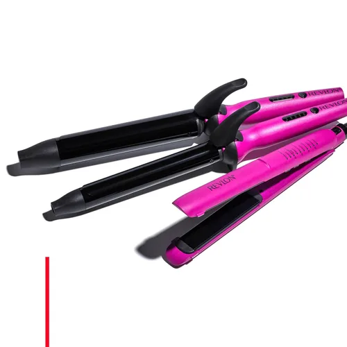Miniatura 7 de REVLON Plancha plana de turmalina de cerámica de 1 pulgada, alisadora de pelo distribuye uniformemente el calor para menos daño, 5 temperaturas
