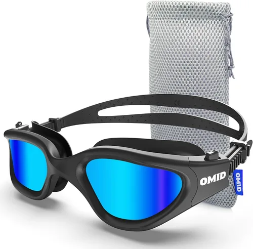 Miniatura 22 de OMID P2 Lite - Gafas de natación cómodas antivaho para hombres, mujeres, adultos y jóvenes Lente B2-azul Marco Blueblack