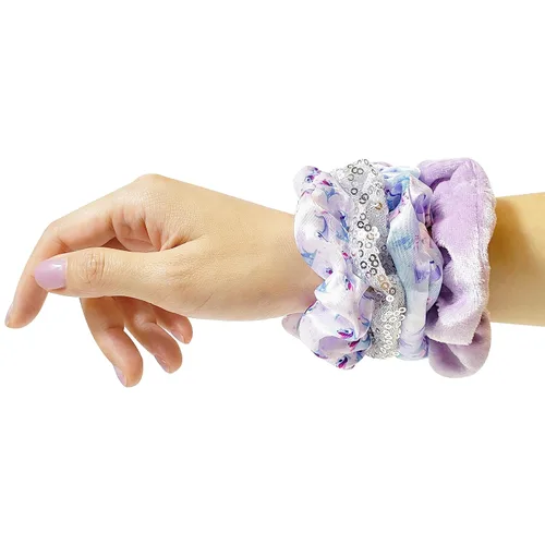 Miniatura 5 de Frozen Princess Elsa - Juego de 5 piezas de accesorios para el cabello, 1 cepillo regular de 9 pulgadas y 4 coleteros de Frozen - Cepillo Accesorios