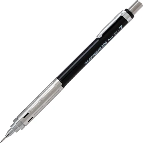 Miniatura 2 de Pentel GraphGear 300 - Lápiz mecánico, caja de 12 lápices, color negro, 0.028 in
