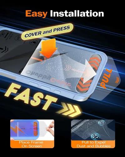 Miniatura 2 de chubbycable ChubbyShield Ultra - Protector de pantalla de privacidad para iPhone 15, 2 unidades, protector de pantalla antiespía con caja