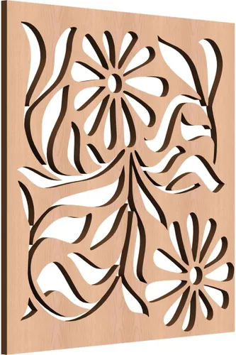 Miniatura 52 de Barryton - Paneles decorativos de madera con calado, extra pequeños, 7 3/8 pulgadas de ancho x 7 3/8 pulgadas de alto x 1/4 pulgadas de alto, roble