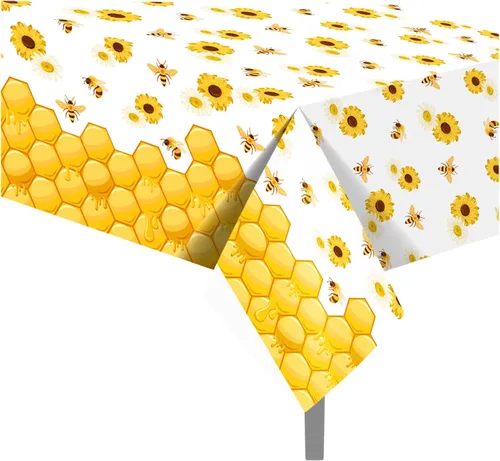 Miniatura 35 de 1 paquete de mantel de plástico con diseño de bandera americana del 4 de julio para fiesta, 54 x 87 pulgadas de largo, mantel rectangular para bufé