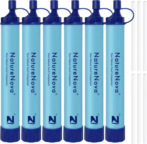 Miniatura 8 de Pajita Filtro de Agua Personal para Exteriores Filtración Portátil Equipo de Supervivencia de Emergencia Soluciones de Agua Equipo Táctico