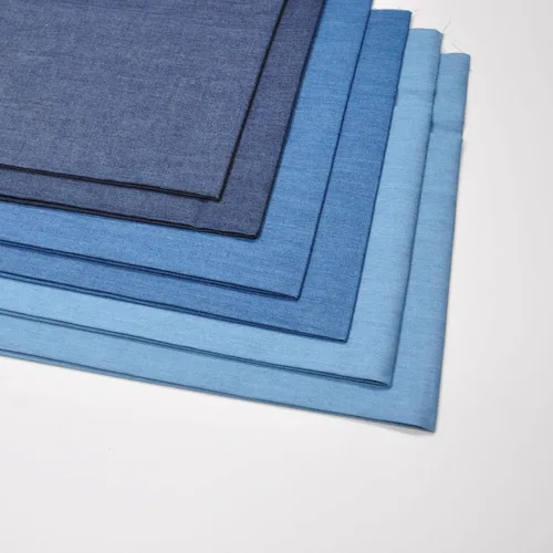 Miniatura 2 de Indigo Light Denim 4.8oz Fat Quarter 6 piezas de 18 x 22 pulgadas, 100% algodón, tela sólida, para manualidades, manualidades y parches de costura