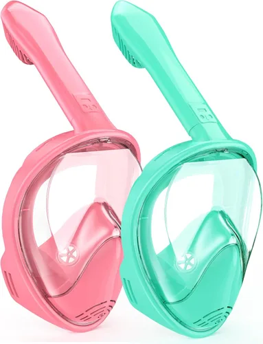 Miniatura 8 de Kids Snorkel Mask Full Face, Snorkeling Gear for Kids with Camera Mount, 180 Degree Panoramic View Snorkeling Set Anti-Fog Anti-Leak