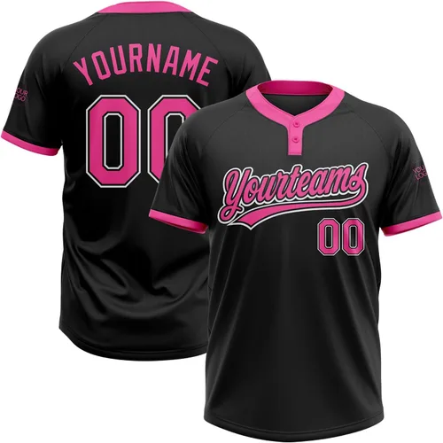 Miniatura 12 de Camisetas de béisbol personalizadas con dos botones, camisetas de sóftbol personalizadas con logotipo de nombre cosido para hombres, mujeres