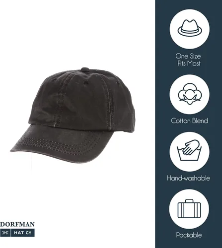 Miniatura 5 de Dorfman Hat Co. - Gorra de algodón para hombre