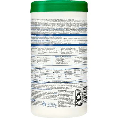 Miniatura 10 de Toallitas limpiadoras orgánicas con peróxido de hidrógeno Clorox Saalfeld tamaño L: 6.75 x 9 pulgadas (paquete de 570 unidades, 30824SPG 30824), 1